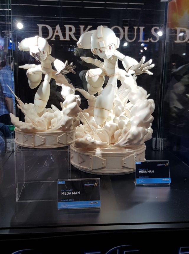 Mega Man F4F PVC and Resin Statue Unpainted Prototypes Gamescom 2019