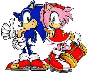 Sonic and Amy the Hedgehogs