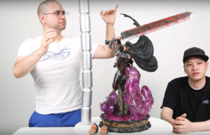 F4F Berserk Guts Statue Height Cans Test